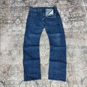 Levi's 501 Button Fly Jeans W34 L34 – Vintage Y2K Straight Fit